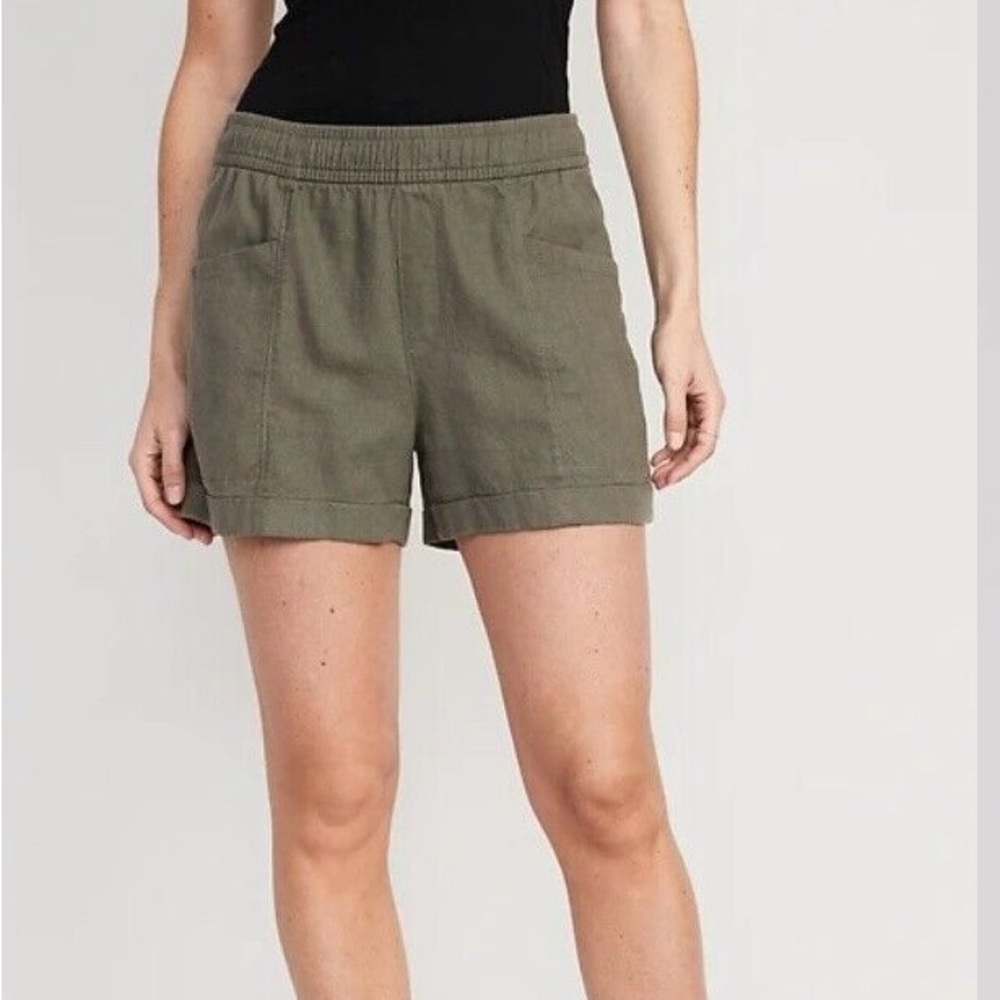 Old Navy | high-waisted linen shorts